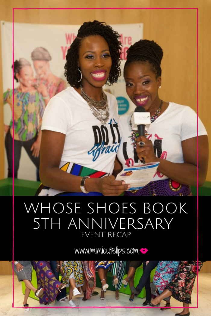 Emcee + Media Correspondent Mimi Robinson recaps the Whose Shoes Book 5th Anniversary event with Julian B. Kiganda + Christine St. Vil. #WhoseShoes5